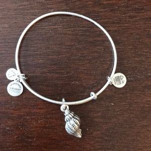 alex and ani silver shell bracelet!